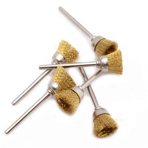 Aliexpress Buy Pcs Brass Wire Brush Disc Mini Round Rotary