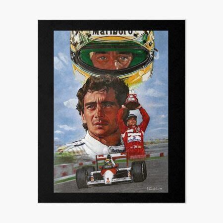 Ayrton Senna Drawing Art Board Print For Sale By HartMotorsport