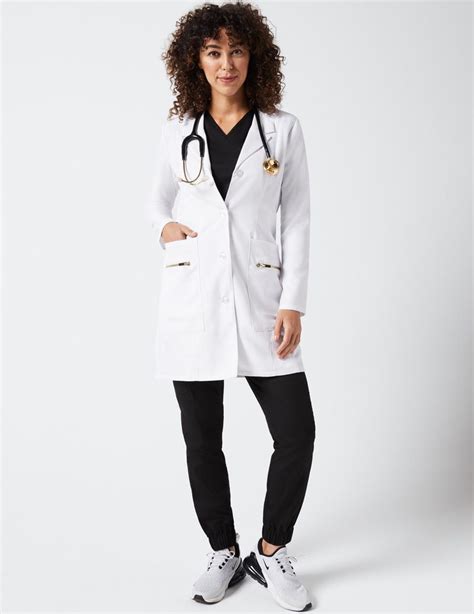 Signature Lab Coat In White Lab Coats By Jaanuu Doctor Outfit White Lab Coat Doctor Coat