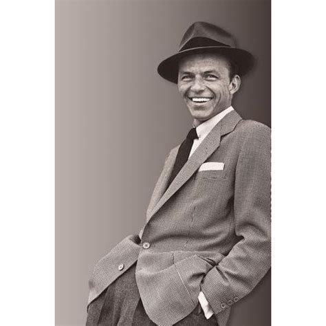 Amazon.com : Frank Sinatra Poster Great Smiling Black and White Photo ...