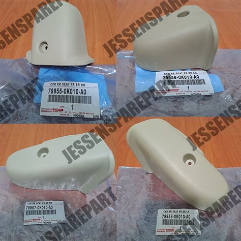 Rear Seat Rail Cover Left Right 1 Set 4 Pieces Innova 2004 2008 Original Shopee Malaysia