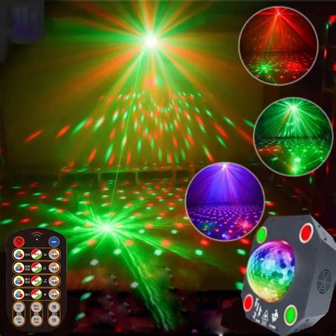 Luces De Fiesta Bola De Discoteca Iluminación Estroboscópica Con 120