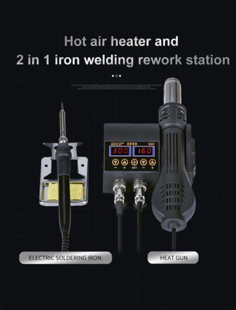 Estação De Retrabalho Solda Soprador 750w Smd Bga 110v 220v Frete grátis