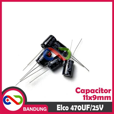 Jual CAPACITOR ELECTROLYTIC ELCO KAPASITOR ELEKTROLIT ELKO 470UF 470UF