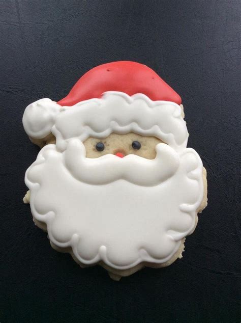 Santa Claus Sugar Cookies 4 25 Inch 1 Dozen Sugar Cookies Christmas Cookies Decorated