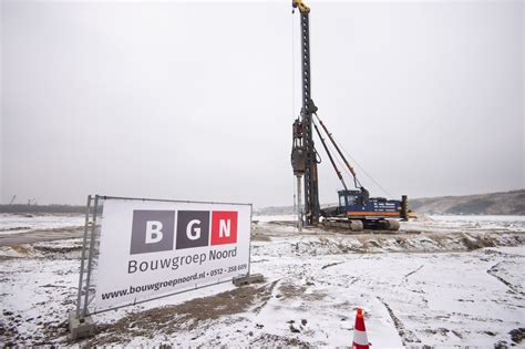 Eerste Paal Nieuwbouw Hacquebord En Fnf Staal B V Bouwgroep Noord