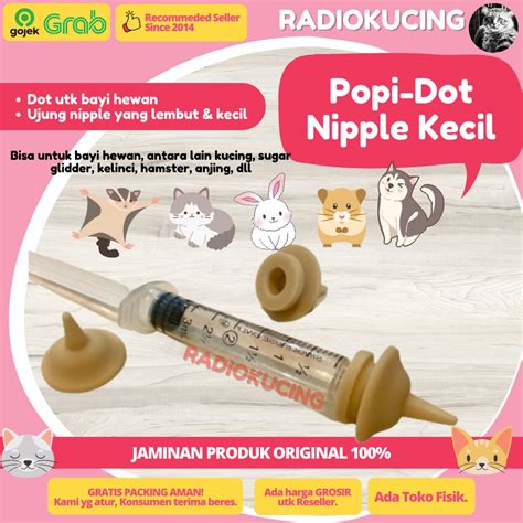 Jual Popi Popi Dot Kecil Dot Alat Bantu Susu Bayi Kucing Kitten