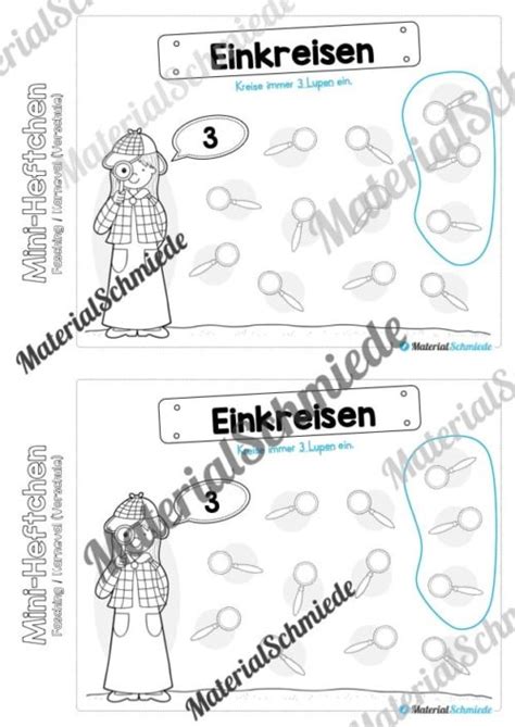 Mini Heft Fasching Karneval Vorschule Arbeitsbl Tter