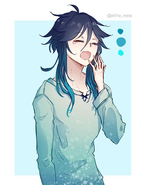 Sleepy Venti Without Braids Eheh Genshinimpact