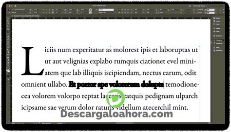 Cómo poner texto en negrita en Adobe InDesign