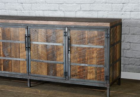 Buy Custom Farmhouse Style Credenza Reclaimed Wood Media Console