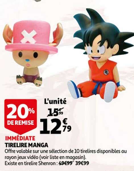 Offre Tirelire Manga Chez Auchan