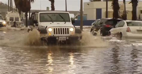 New El Niño storm drenches, disrupts California - CBS News