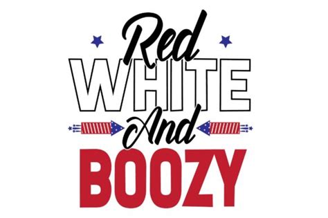 Red White And Boozy Svg T Shirt Design Graphic By Creative T Shirt