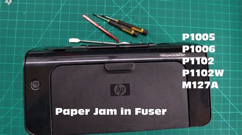 Hp Laserjet P1102 Paper Jam In Fuser YouTube