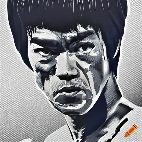 Bruce Lee Iconic Martial Artist On Craiyon