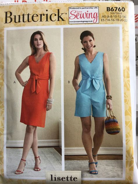 Uncut Sewing Pattern Butterick Dress Playsuit Romper Bow Etsy