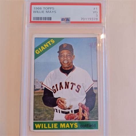 Topps Willie Mays Card Psa Vg San Francisco Giants Ebay