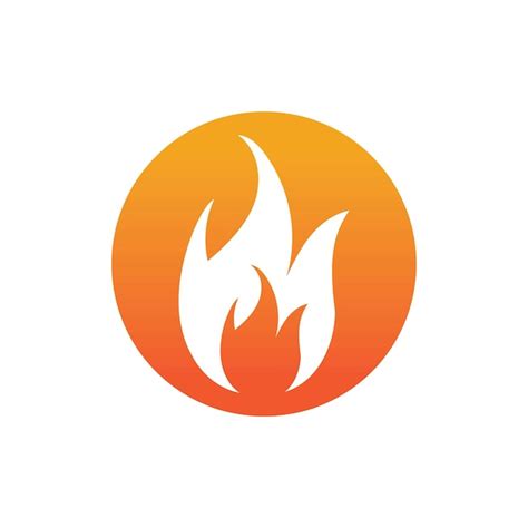 Premium Vector Hot Flame Fire Vector Icon Illustration Design Template