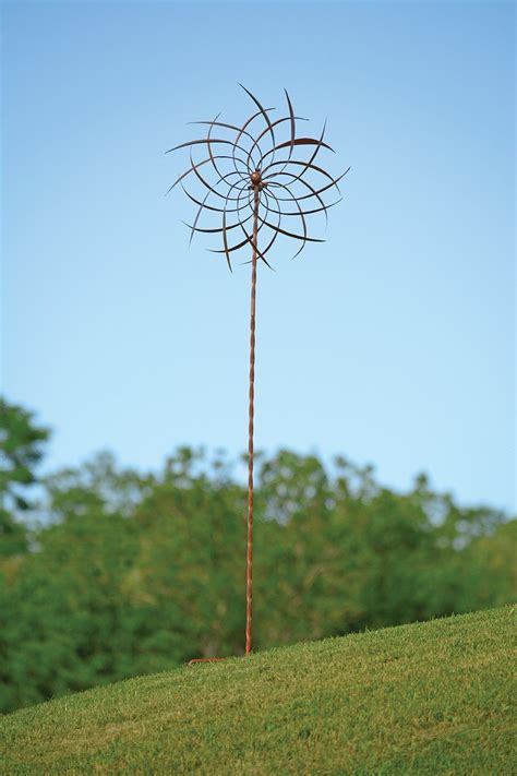 Pinwheel Staked Kinetic Wind Spinner Treat Your Lawn Or Garden To An