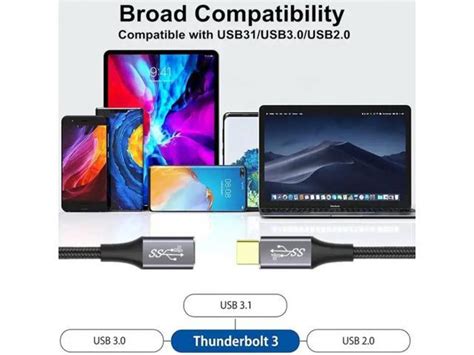 Nippon Labs USB C Full Function Extension Cable M F 0 5 Meter USB