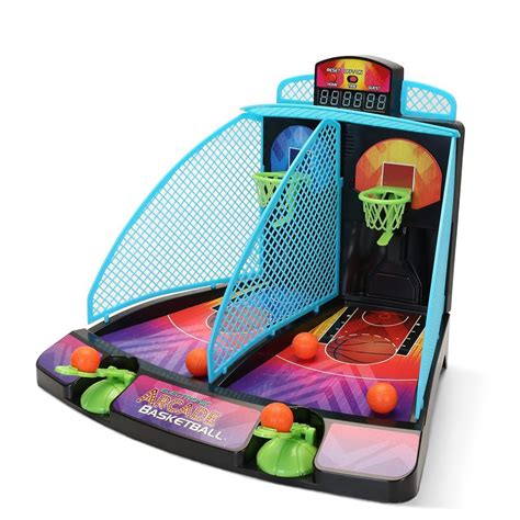 The Head To Head Tabletop Basketball Shootout Hammacher Schlemmer