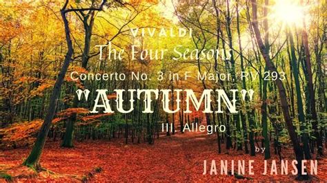 Vivaldi The Four Seasons Concerto No In F Major Rv Autumn