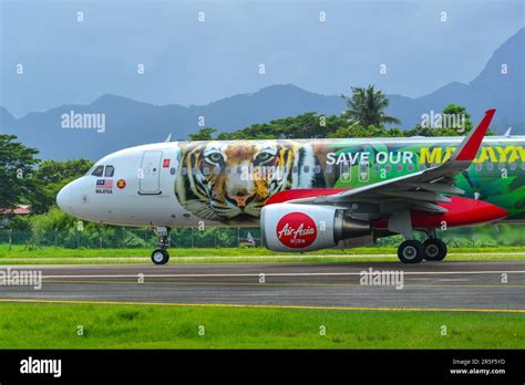 Langkawi Malaysia May 28 2023 9M AQZ AirAsia Airbus A320 Save Our