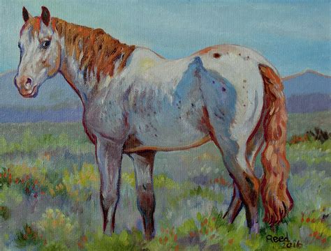 Red Tailed Pony Painting By Robin Reed Masek Fine Art America