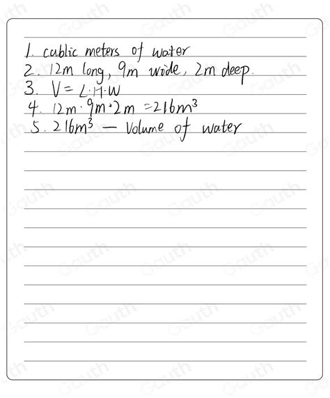 Solved Do You Remember How To Solve Routine And Non Routine Problems Involving The Volume Of A