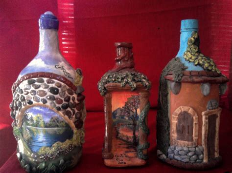 ARTE ECOLÓGICO VILMA BOTELLAS EN ALTO RELIEVE HADA EN RELIEVE