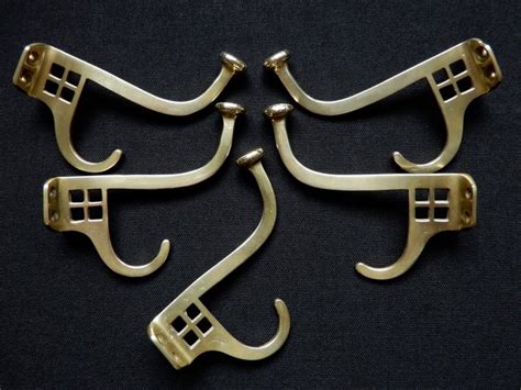 Art Deco Brass Coat Hooks Set Of Catawiki