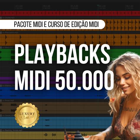 50 000 Playbacks Midi E Curso Mixagem Bateria E Baixo Midi Clube Do