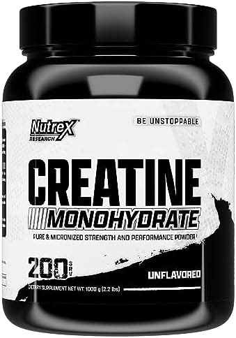 Nutrex Research Micronized Creatine Monohydrate Powder Servings