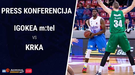 Igokea M Tel Krka Press Konferencija 26 Kolo AdmiralBet ABA Liga