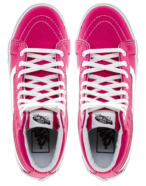 Vans Sk8 Hi Slim Trainers In Pink Lyst