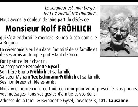 Rolf Fr Hlich Hommages