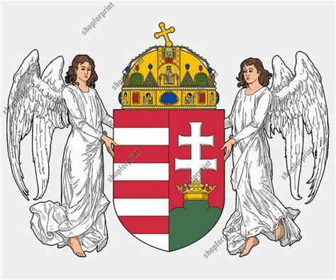 Hungarian Crest In Vector Formats Set Five Several Images