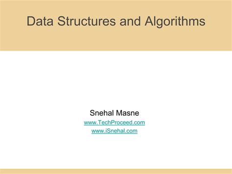 Data Structures And Algorithms Ppt