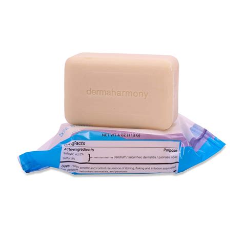 Dermaharmony 5 Sulfur 2 Salicylic Acid Bar Soap 4 Oz 3 Pack For Seborrheic Dermatitis