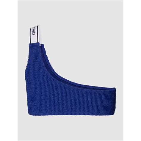Top Bikini Z Fakturowanym Wzorem Tommy Jeans Peek Cloppenburg