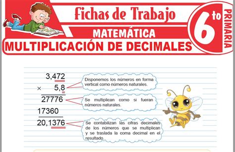 Operaciones Combinadas Con Decimales Para Sexto De Primaria Fichas