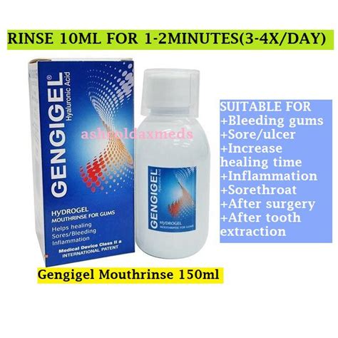 Gengigel Mouthwash With HA Mouth Rinse For Gums 150 Ml EXP11 2025