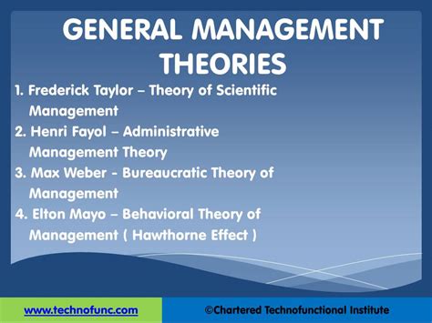 Technofunc Management Theories