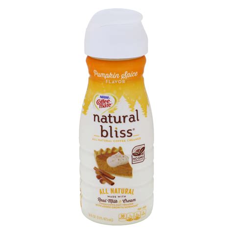 Nestle Coffee-Mate Natural Bliss Pumpkin Spice Liquid Coffee Creamer ...