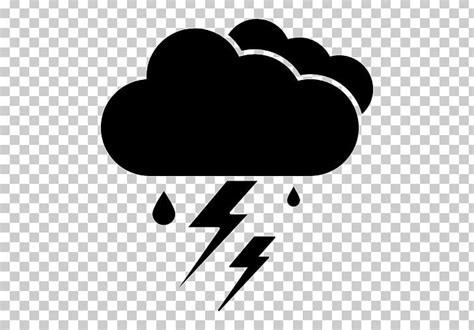 Thunderstorm Computer Icons Cloud Png Clipart Black Black And White