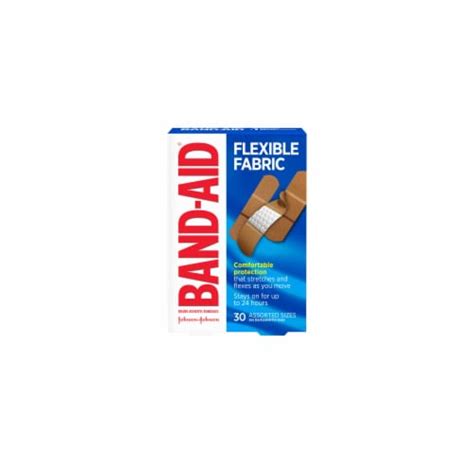 Band Aid Flexible Fabric Adhesive Bandages Assorted Sizes Pack Of 48 48 Pack Kroger