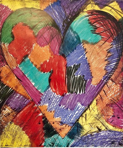 Jim Dine Heart Original Exhibition Poster 1983 Maeght Etsy