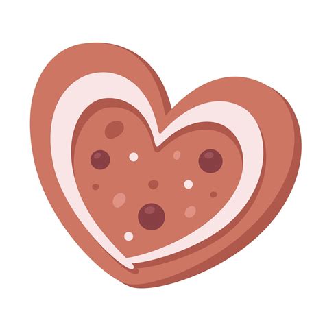 Gingerbread In Heart Shaped Ginger Cookies Valentines Day Sweets 5365774 Vector Art At Vecteezy