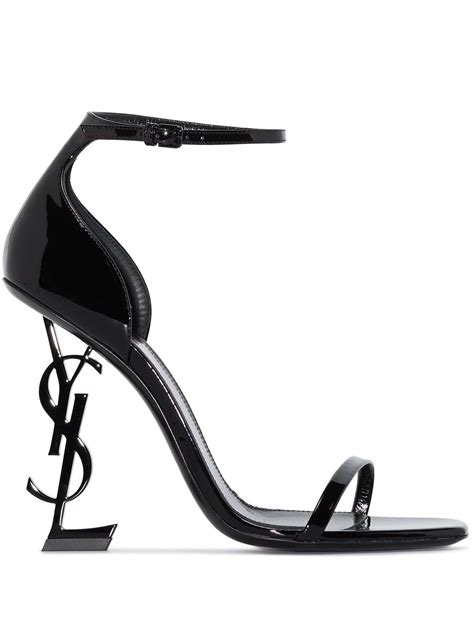 Saint Laurent Opyum Mm Sandals Black Farfetch Sa